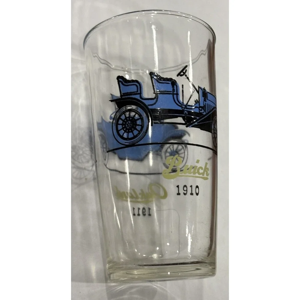 Buick Oakland Glass Tumbler 1910 1911 Hazel Atlas